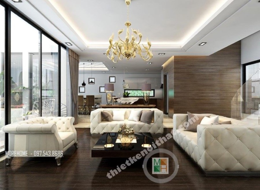 Thiết kế nội thất gỗ óc chó cao cấp