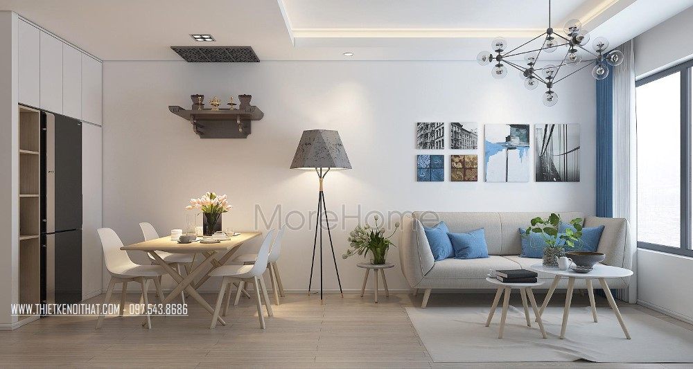 Thiết kế nội thất chung cư Green Star hiện đại