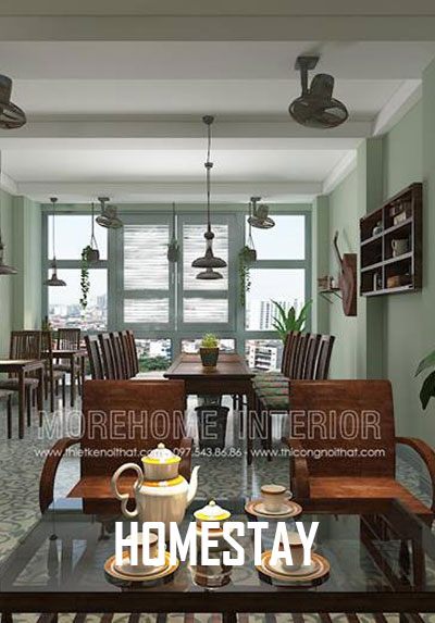 Thiết kế nội thất Homestay đường Tôn Thất Tùng