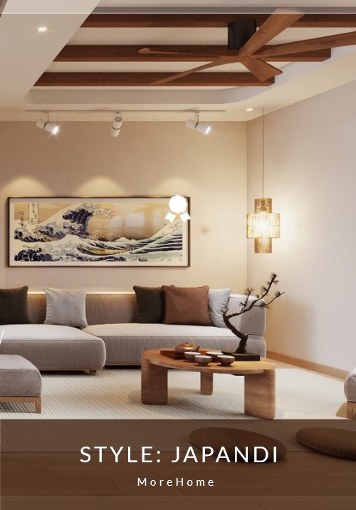 Thiết kế nội thất Japandi Belhomes Hải Phòng với vẻ đẹp thanh lịch, khúc triết