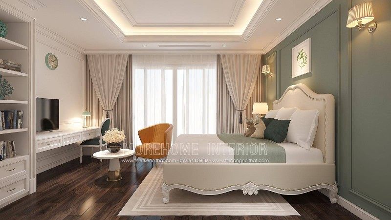 Thiết kế phòng ngủ bé trai nhà liền kề la khê an hưng hà đông