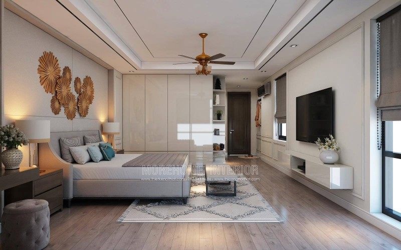 Thiết kế nội thất phòng ngủ cho nhà lô tại quận hồng bàng hải phòng