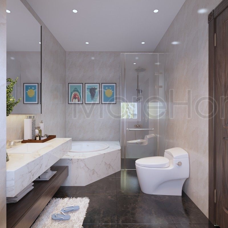 Thiết kế nội thất phòng khách nhà phố quận 9