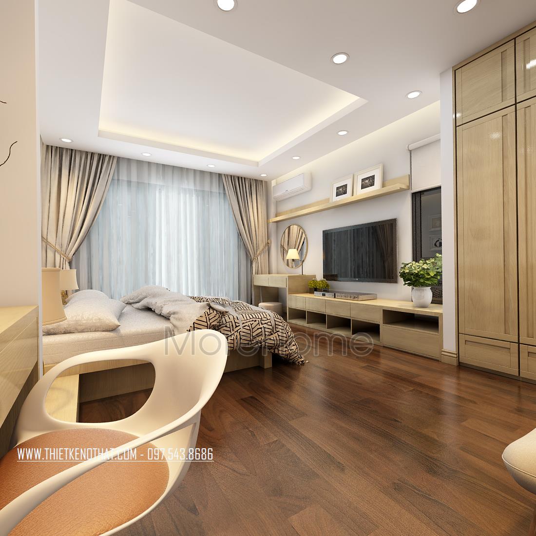 Thiết kế nội thất nhà phố Long Biên Hiện Đại