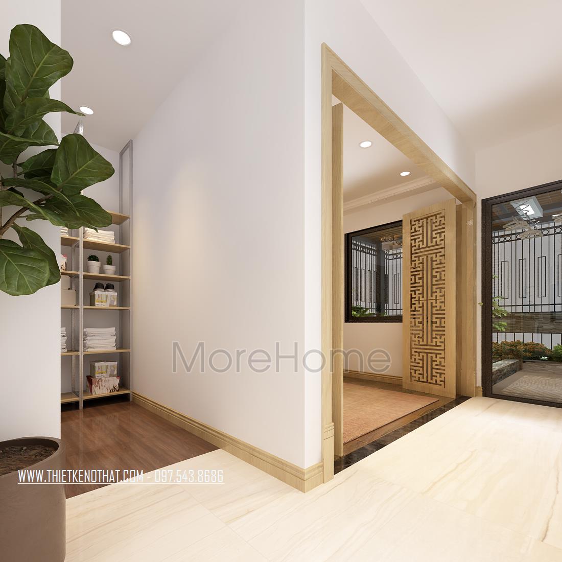 Thiết kế không gian sinh hoạt chung nhà phố Long Biên Hiện Đại