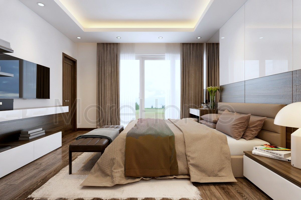 Thiết kế nội thất phòng ngủ nhà phố palm city quận 2