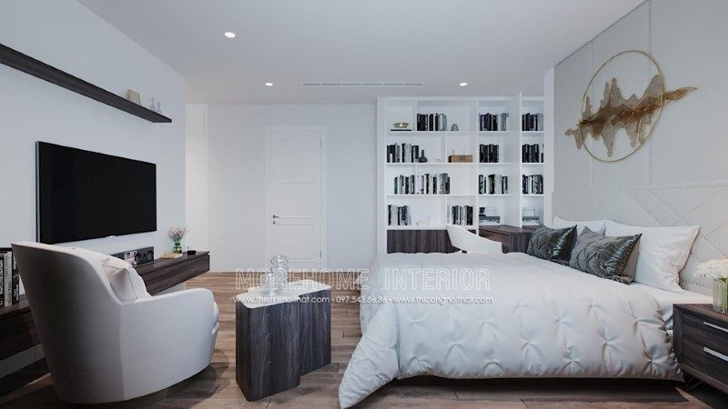 Thiết kế nội thất phòng ngủ nhà phố trần bình