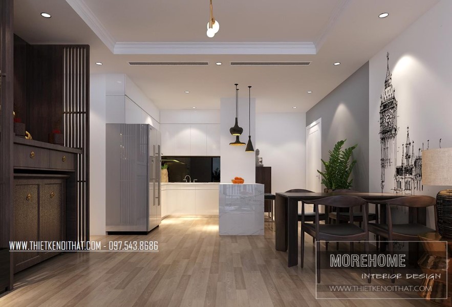 Thiết kế thi công nội thất chung cư Park Hill cao cấp