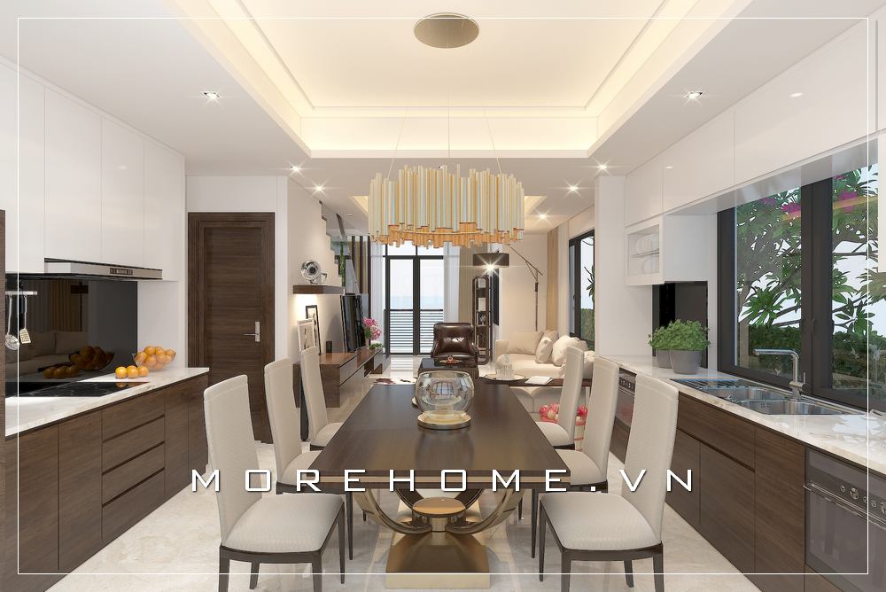 Thiết kế nội thất phòng ăn đẹp sang trọng