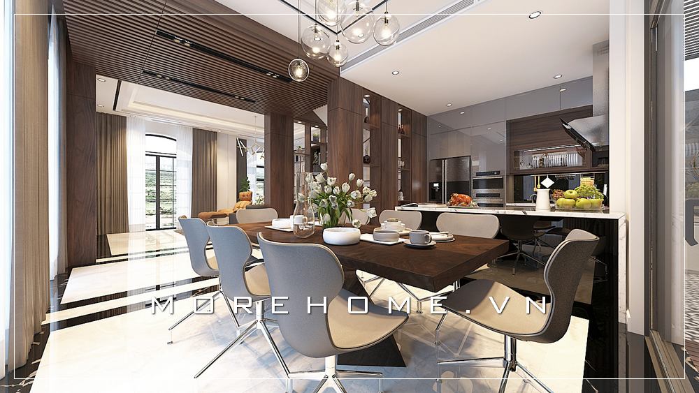 Thiết kế nội thất phòng ăn đẹp, trẻ trung và đẳng cấp