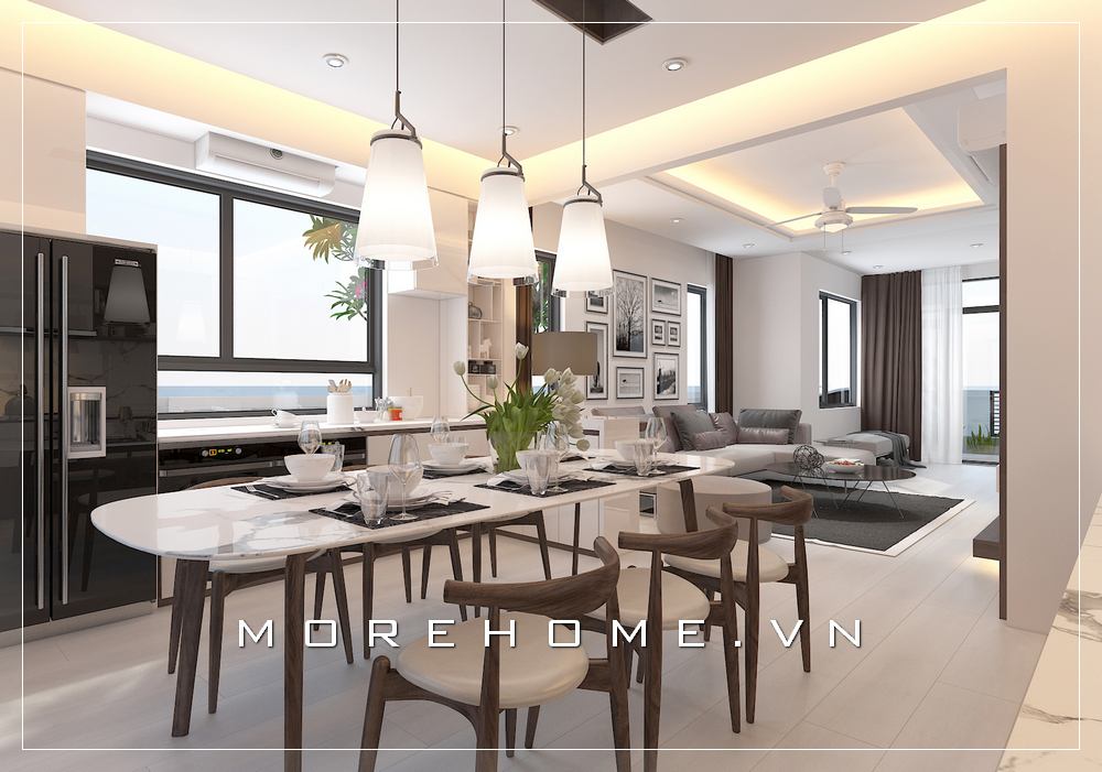 Thiết kế nội thất phòng ăn đẹp sang trọng