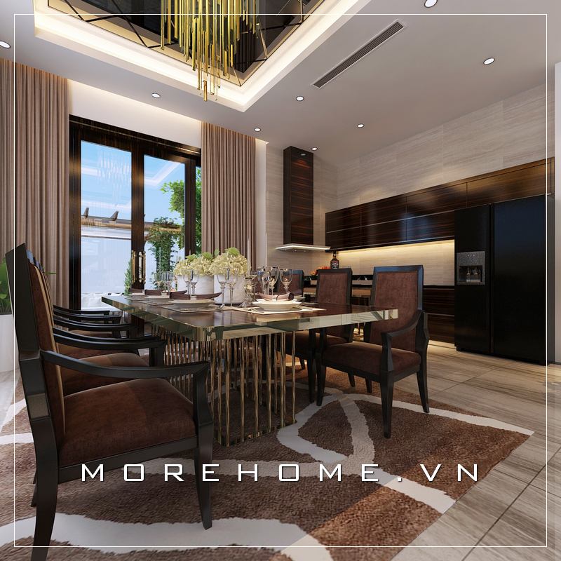 Thiết kế nội thất phòng ăn đẹp sang trọng