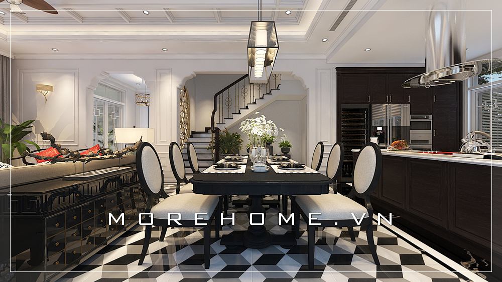 Thiết kế nội thất phòng ăn đẹp, trẻ trung và đẳng cấp