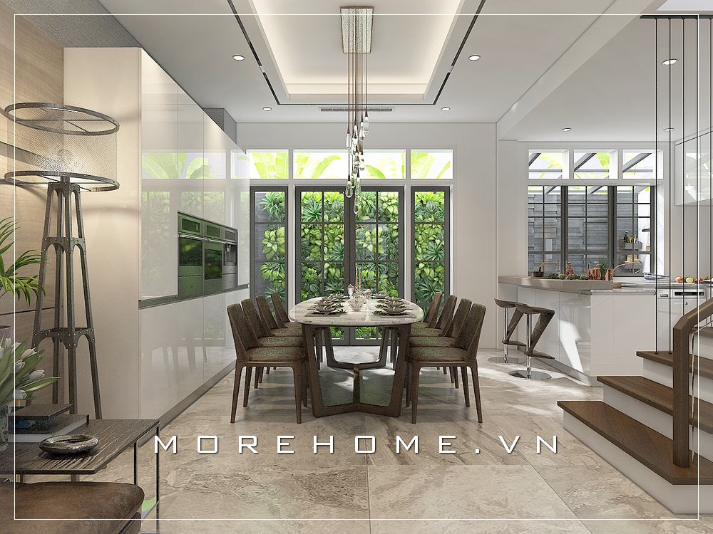 Thiết kế nội thất phòng ăn đẹp sang trọng