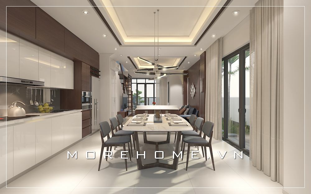 Thiết kế nội thất phòng ăn đẹp, trẻ trung và đẳng cấp