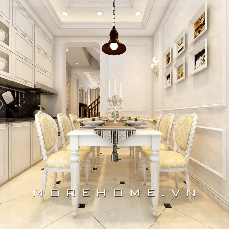 Thiết kế nội thất phòng ăn đẹp sang trọng