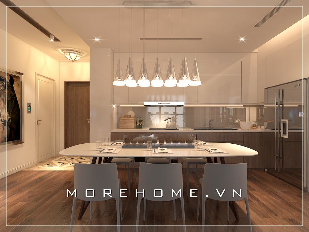 Thiết kế nội thất phòng bếp đẹp, tiện nghi