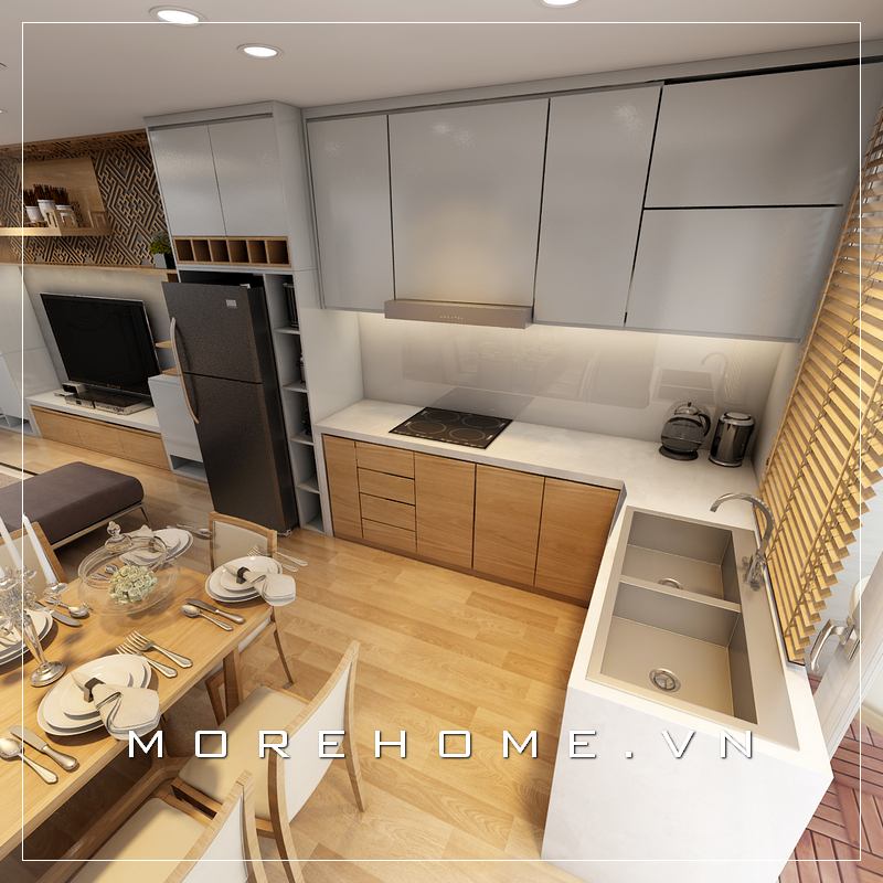 Thiết kế nội thất phòng bếp ăn đẹp