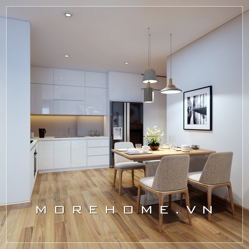 Thiết kế nội thất phòng bếp ăn đẹp