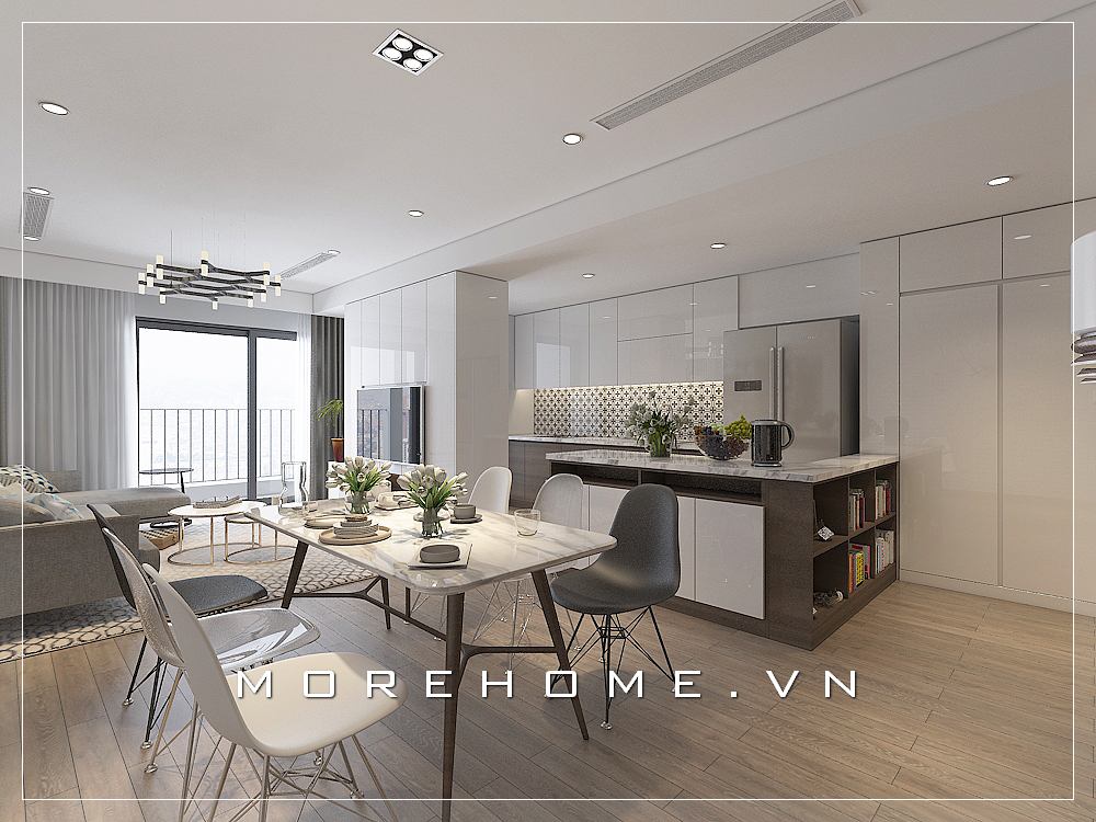 Mẫu thiết kế nội thất phòng bếp- ăn tuyệt đẹp