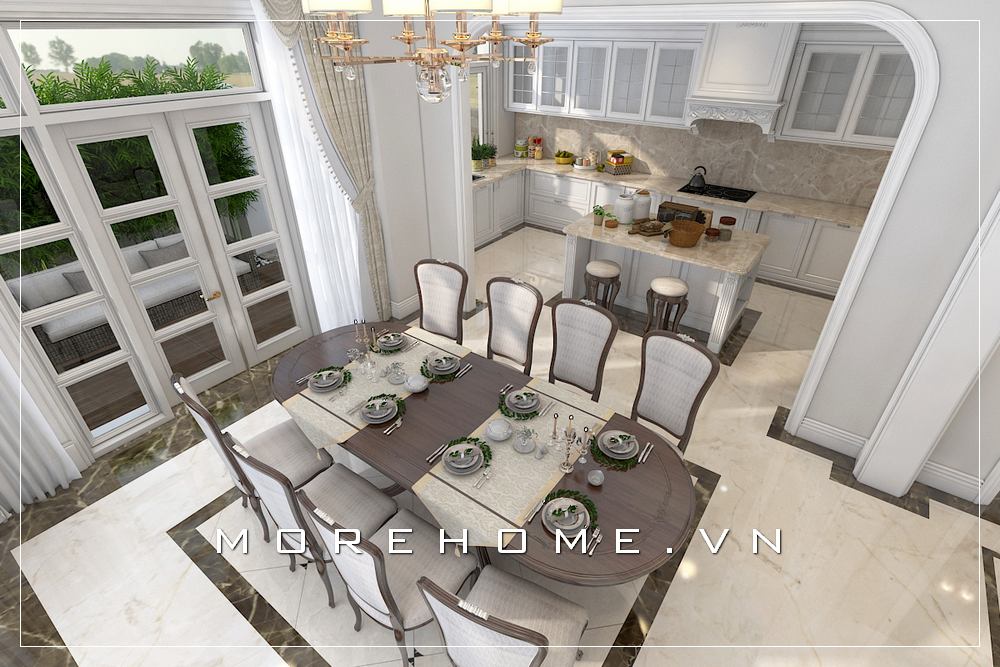 Mẫu thiết kế nội thất phòng bếp- ăn tuyệt đẹp