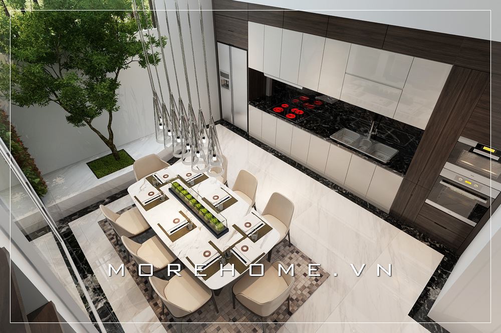 Thiết kế phòng bếp biệt thự đẹp