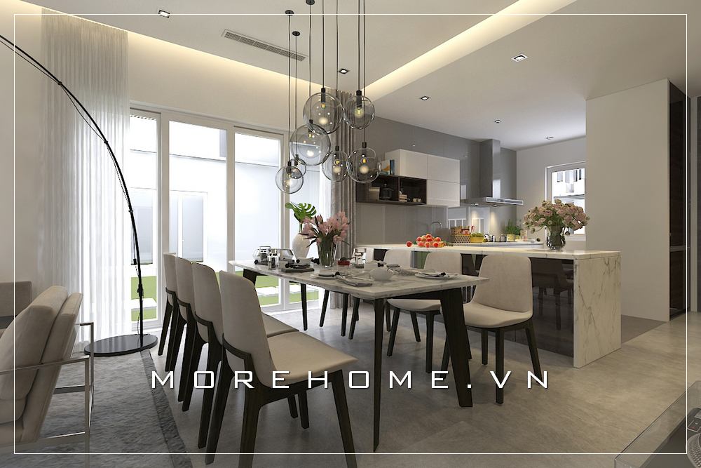 Thiết kế phòng bếp ăn đẹp