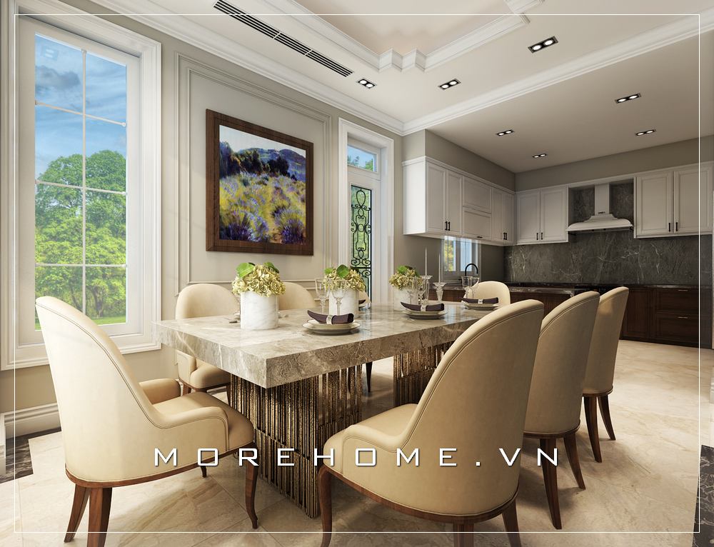 Thiết kế phòng bếp ăn đẹp