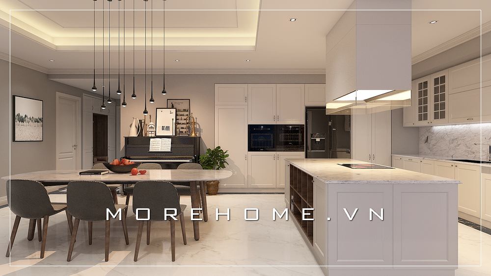 Thiết kế phòng bếp ăn đẹp