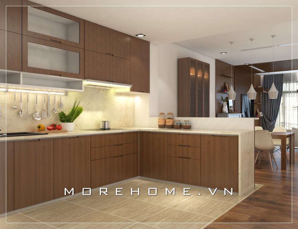 Thiết kế nội thất phòng bếp đẹp, cao cấp