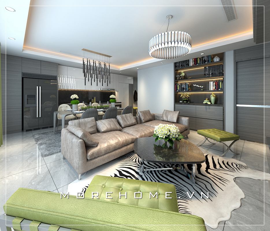 Thiết kế nội thất phòng khách cao cấp