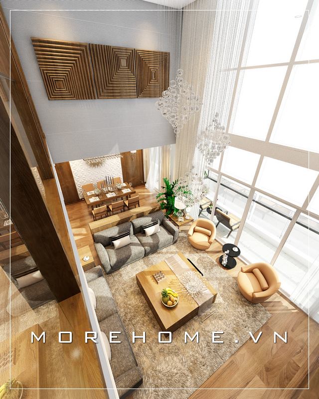 Thiết kế nội thất phòng khách cao cấp