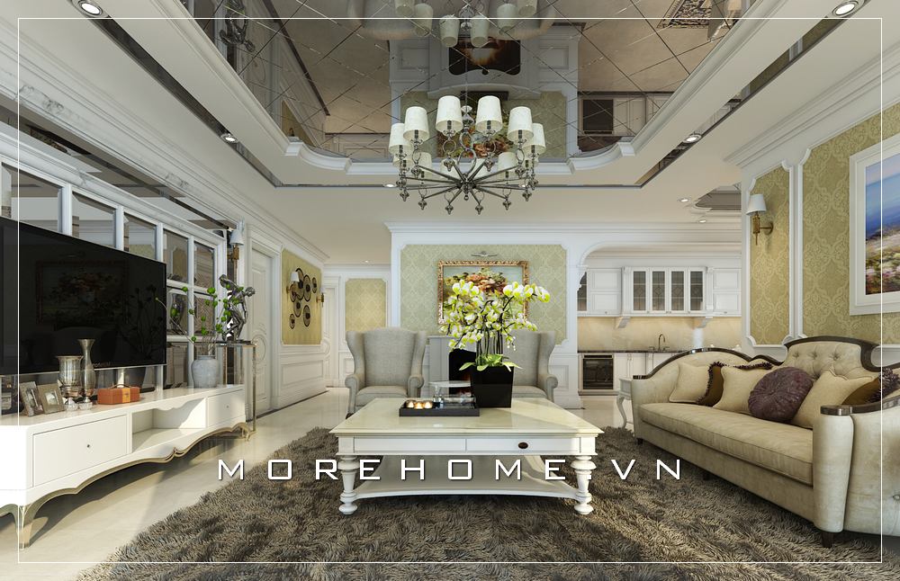Thiết kế nội thất phòng khách cao cấp
