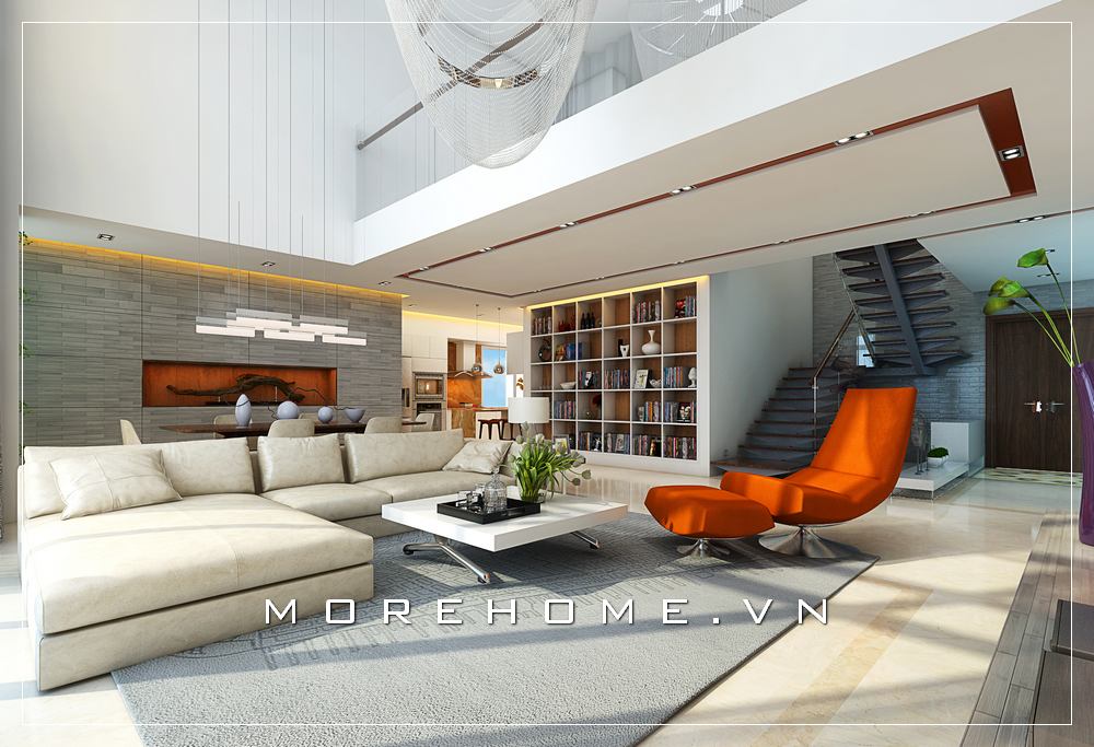 Thiết kế nội thất phòng khách cao cấp