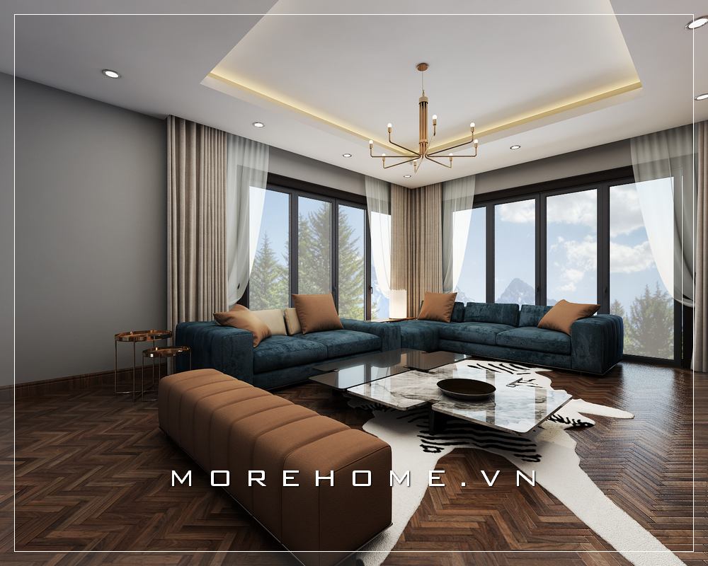 Thiết kế nội thất phòng khách cao cấp