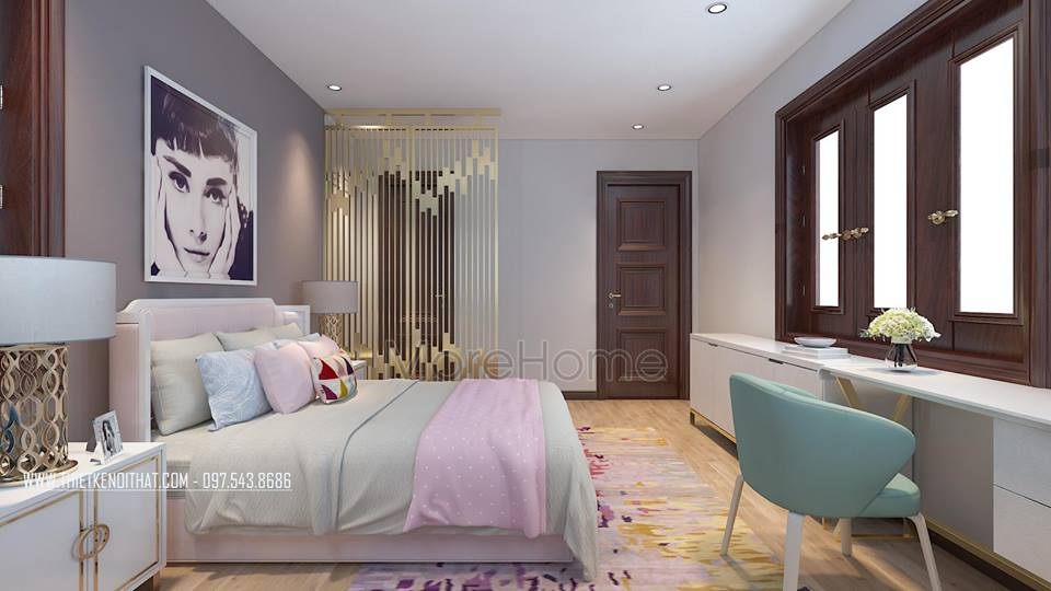 Thiết kế nội thất biệt thự tân cổ điển tại bắc ninh