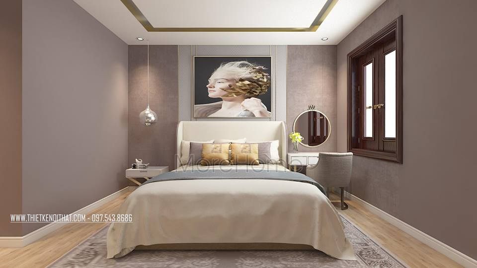 Thiết kế nội thất biệt thự tân cổ điển tại bắc ninh