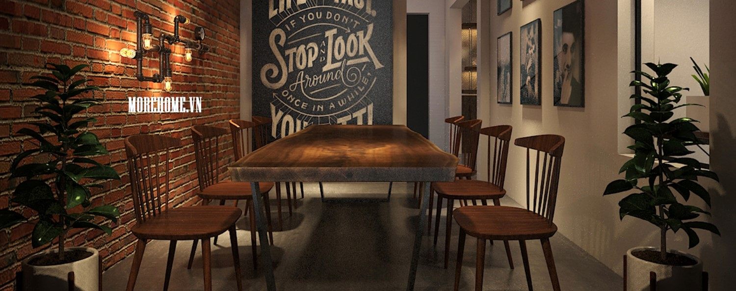 Thiết kế nội thất quán cafe lạ mắt với vẻ đẹp sáng tạo từ kts. Morehome