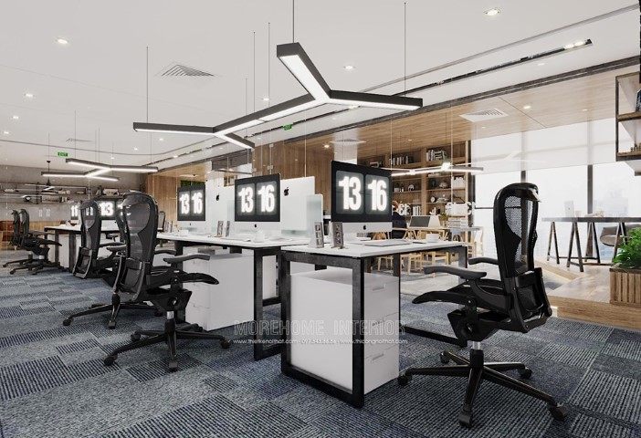 Thiết kế nội thất văn phòng công ty lũng lô tại Skylight Minh Khai Hà Nội