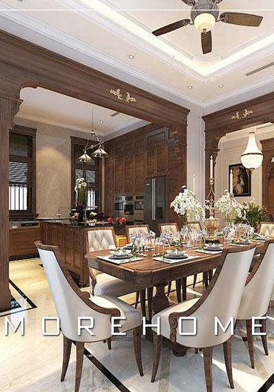 Gợi ý các mẫu thiết kế phòng bếp- ăn mang phong cách trẻ trung, sang trọng