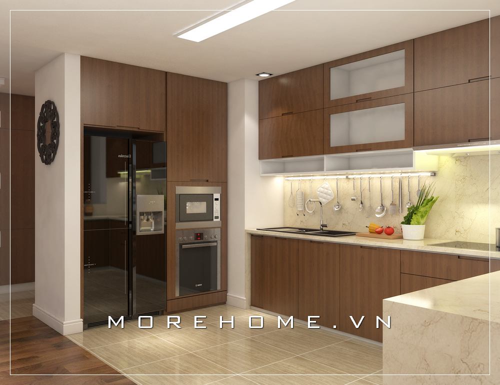 Mẫu thiết kế nội thất phòng bếp hiện đại