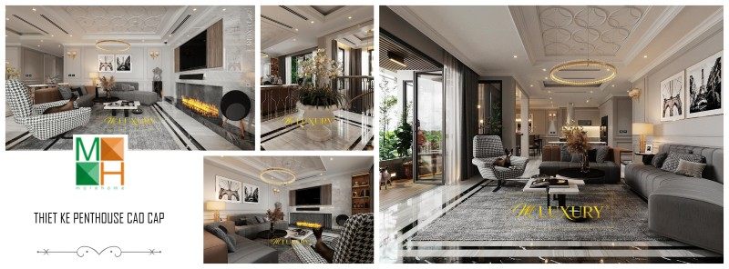 Thiết kế nội thất Penthouse cao cấp Thiết kế nội thất Penthouse cao cấp