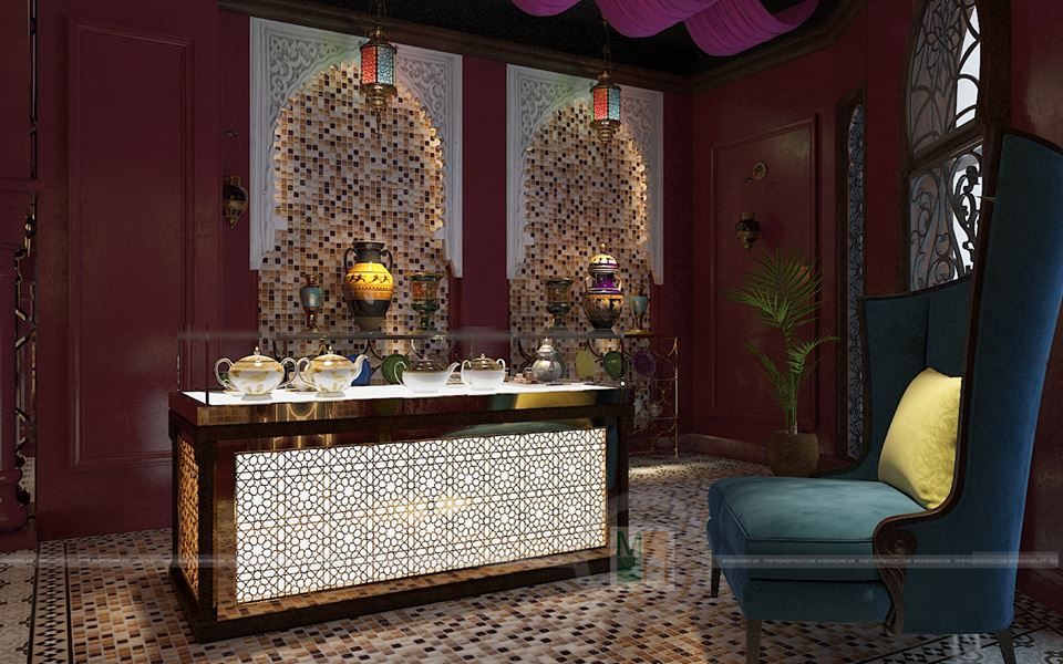 Thiết kế nội thất showroom Saffron