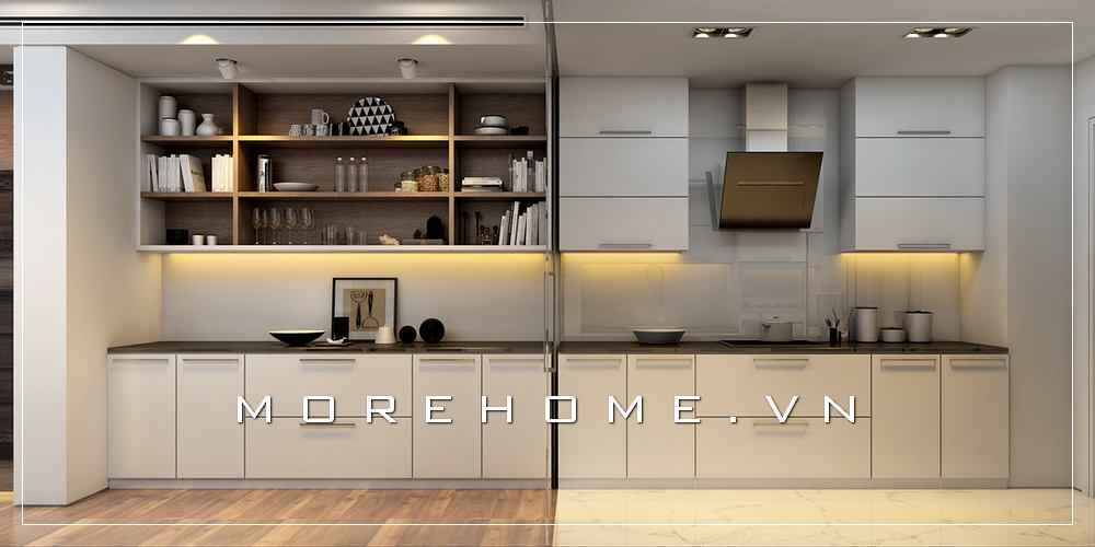 Mẫu tủ bếp gỗ đẹp, ấn tượng