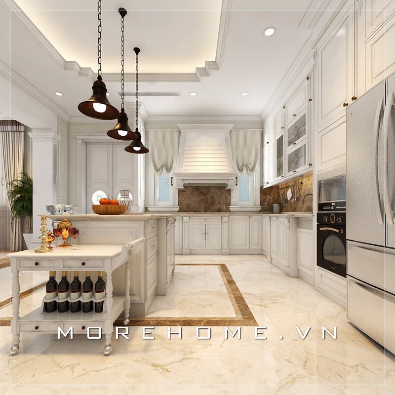 Mẫu tủ bếp gỗ đẹp, ấn tượng