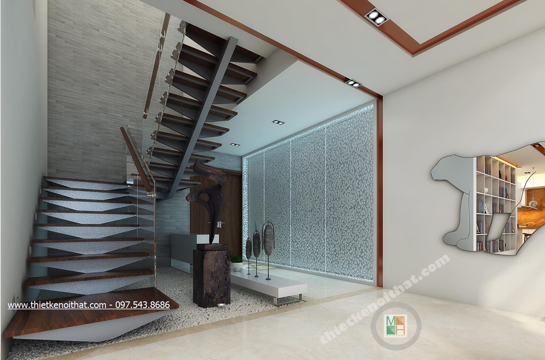 Thiết kế nội thất căn hộ chung cư Duplex