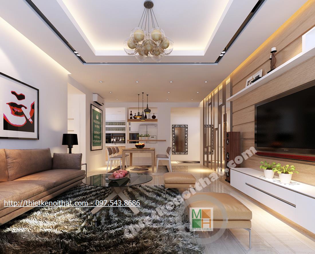 Thiết kế nội thất chung cư Mulberrylane - Nhà chị Mai tân cổ điển