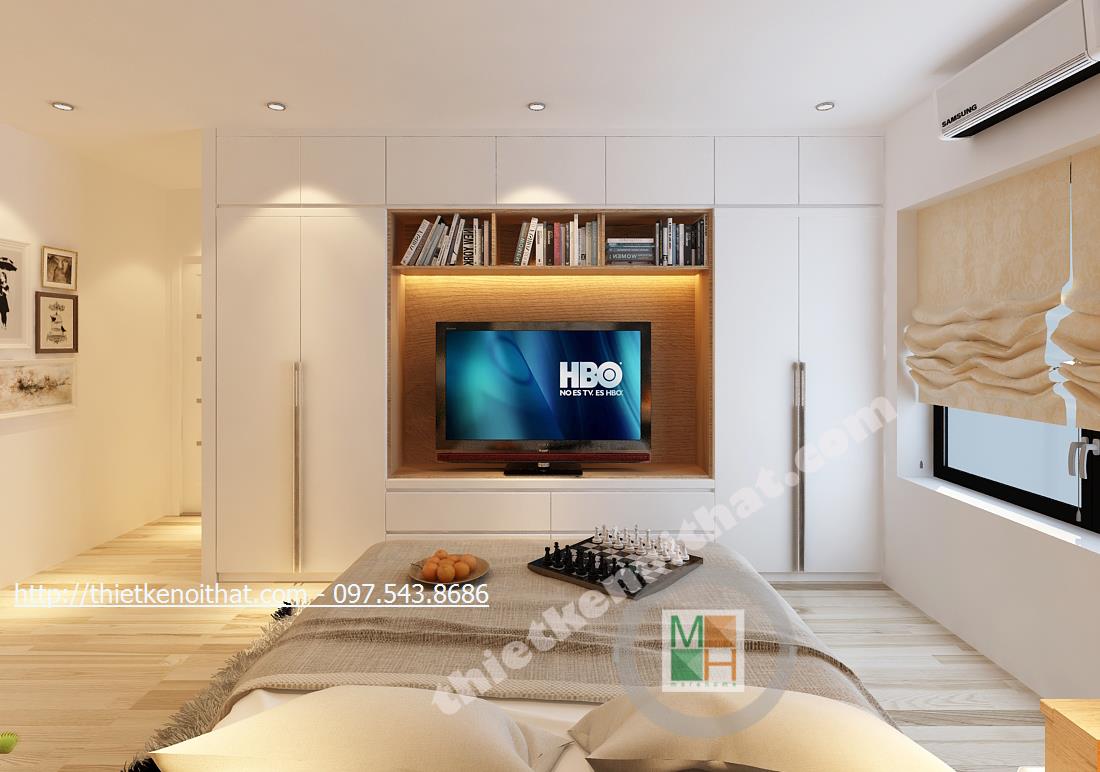 Thiết kế nội thất chung cư Mulberrylane - Nhà chị Mai tân cổ điển