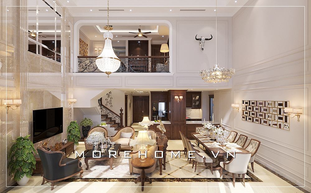 Thiết kế nội thất phòng khách cao cấp