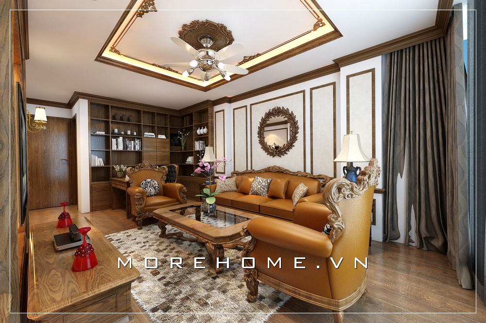 Thiết kế nội thất phòng khách cao cấp